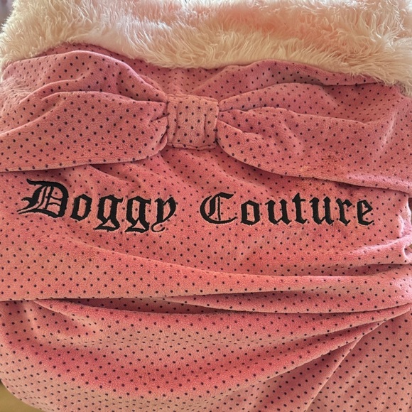 Doggy Couture Pink Polka Dot Pet Stocking Huge Juicy Couture Valentines Day Rare